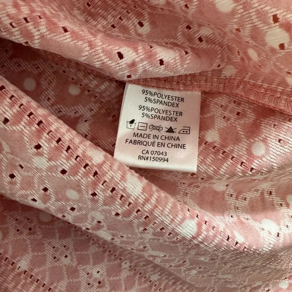 Belle by Belldini pink polka dot blouse - Picture 3 of 5